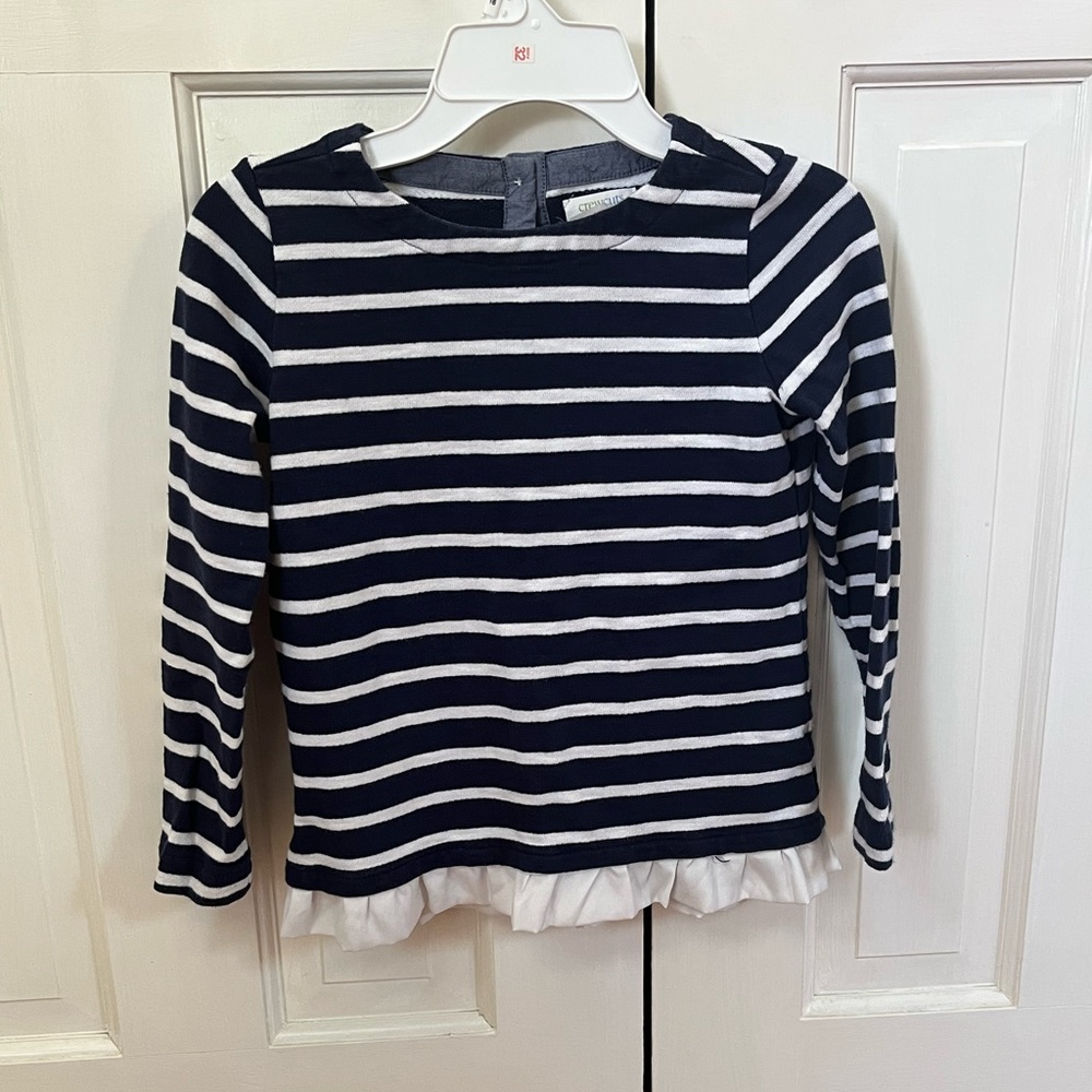 Crewcuts Navy blue and white sweatshirt
